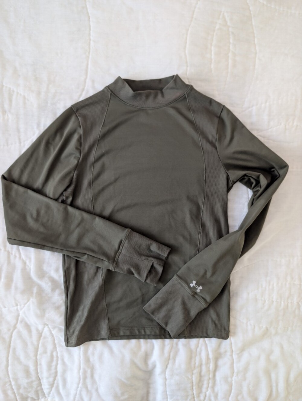 Under Armour Olive Green Women's Long-Sleeve Performance Top